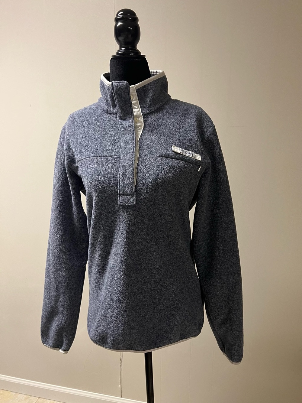 Columbia Women's Charcoal Gray Teddy Fleece Pullover Jacket